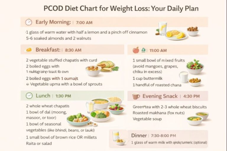 Pcod Chart Best PCOD Diet Chart for Weight Loss: Best Diet Plan for PCOD