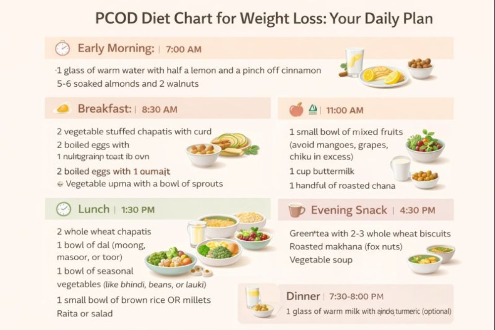 PCOD Diet Chart for Weight Loss