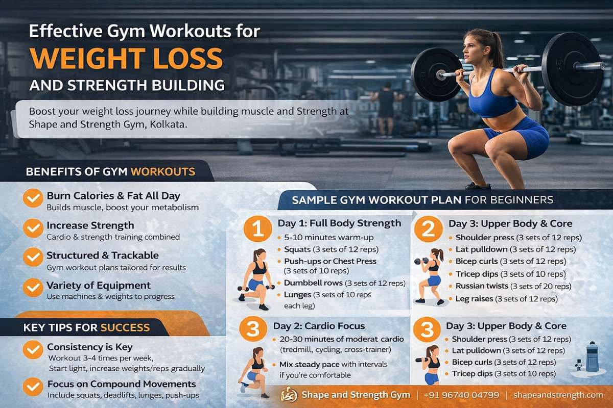Gym Workouts for Weight Loss in Kolkata