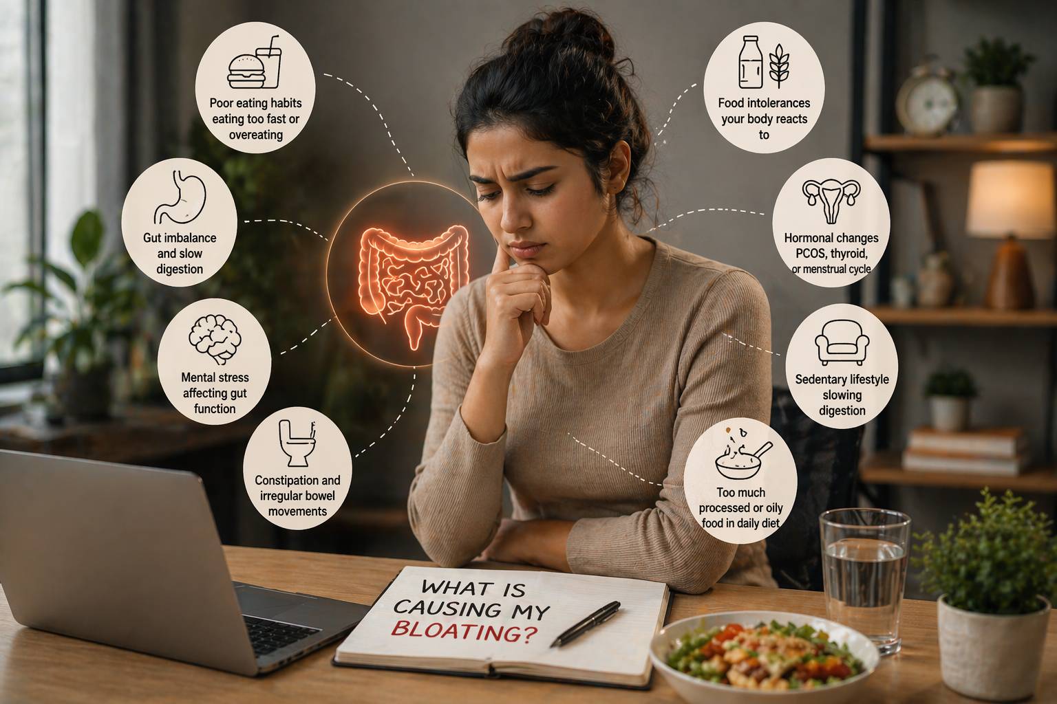 Bloating causes poor diet stress gut health Kolkata Shape and Strength