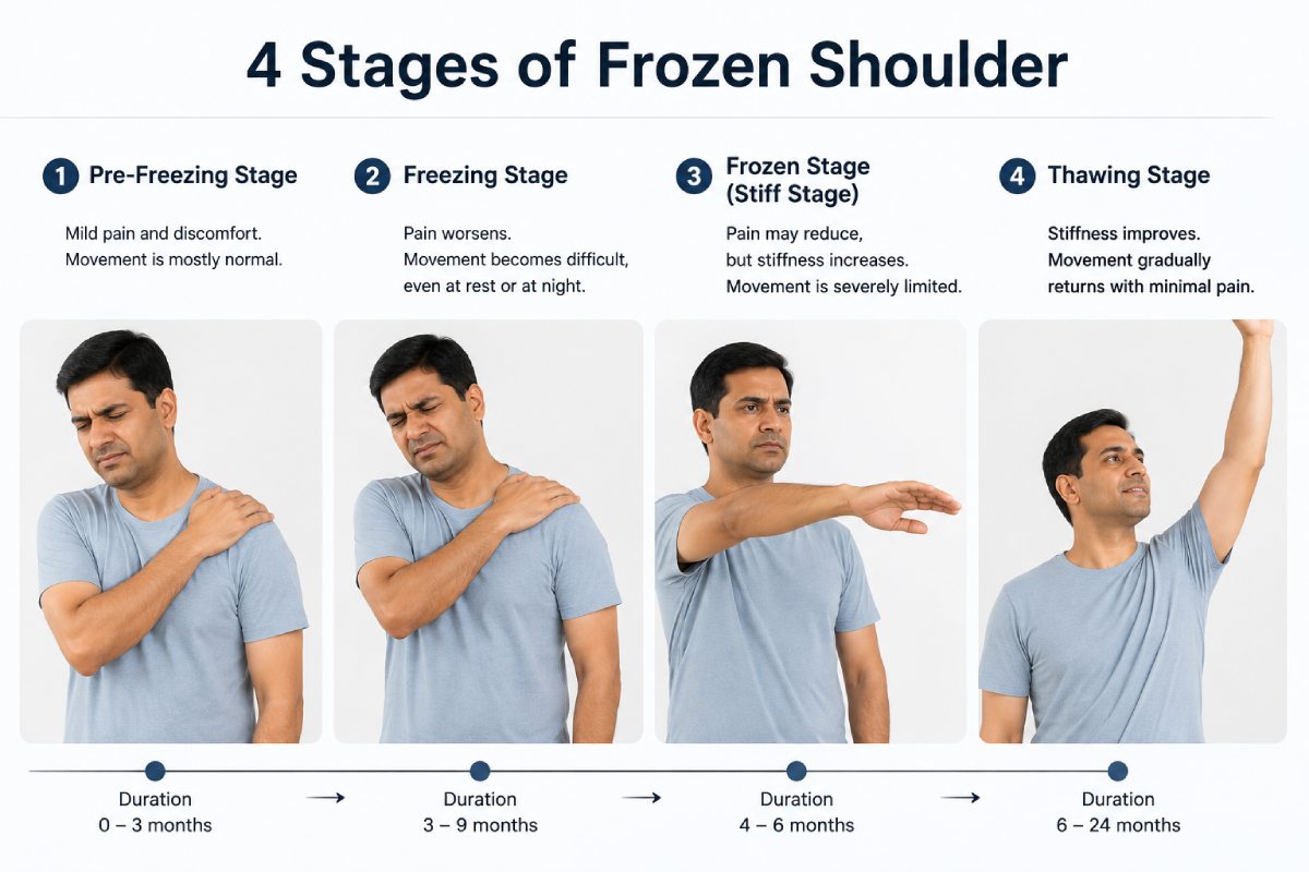 4 stages of frozen shoulder