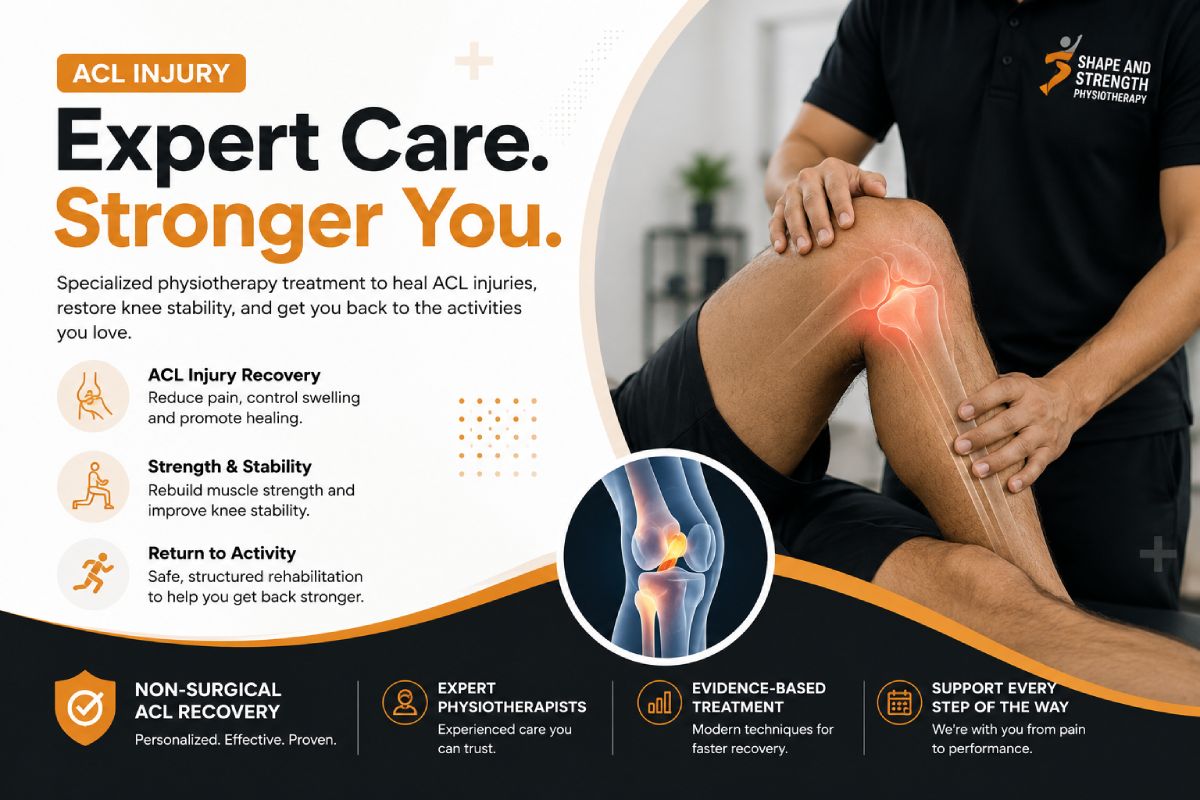 Best ACL Injury Treatment in Kolkata, ACL injury physiotherapy treatment Kolkata Shape and Strength Dr Yogitaa Mandhyaan