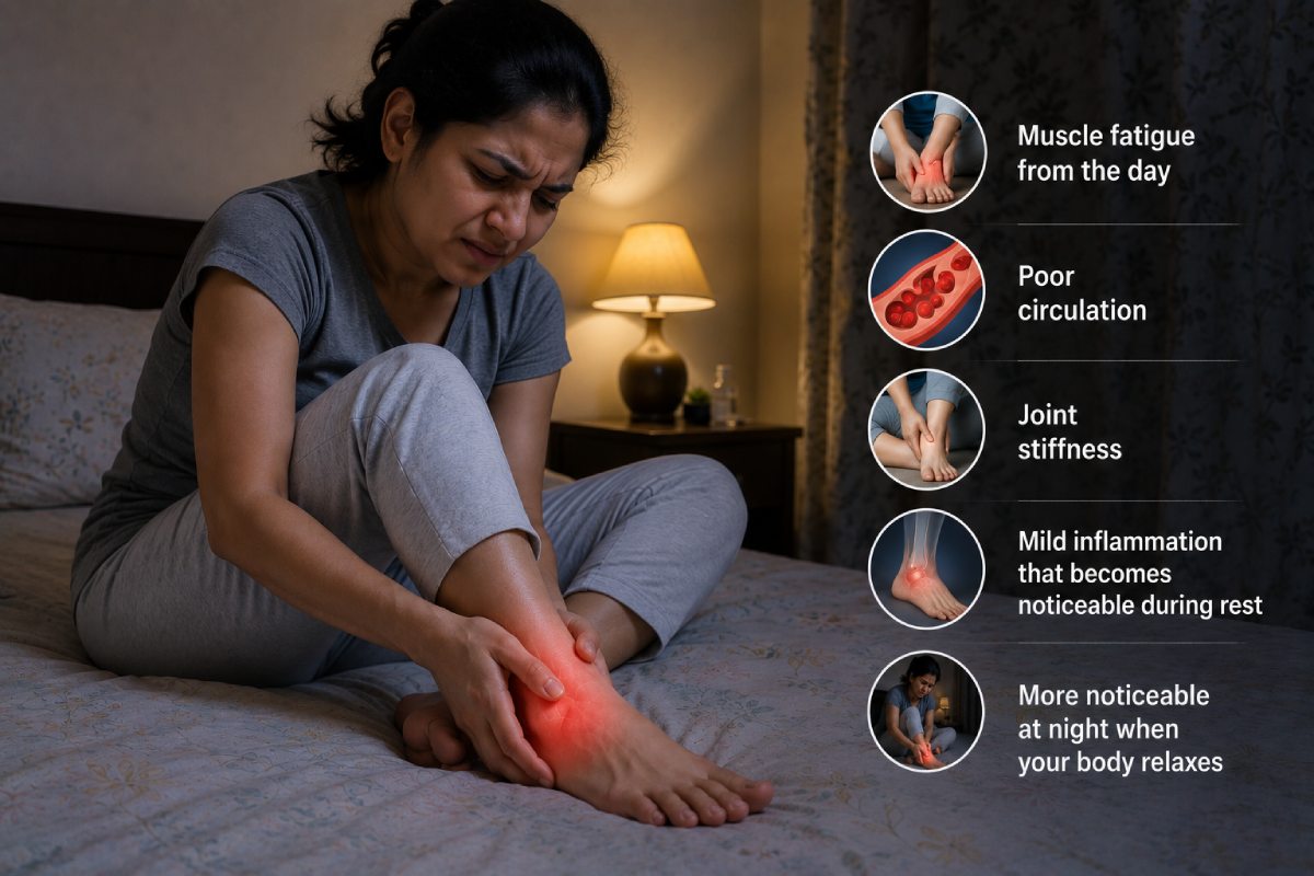 Ankle Pain at Night While Resting