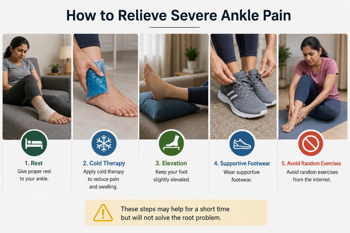 How to Relieve Severe Ankle Pain