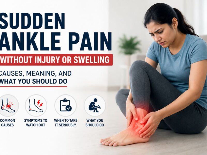 Sudden Ankle Pain Without Injury or Swelling: Causes, Meaning, and What You Should Do