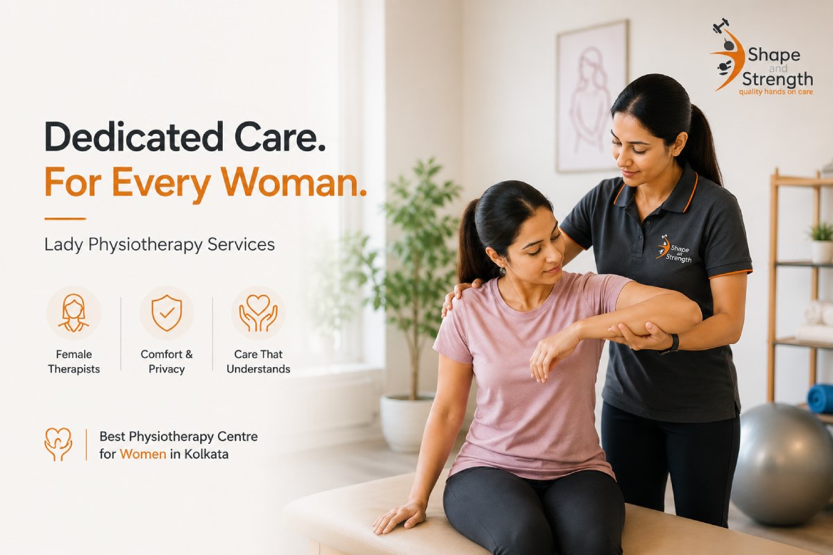 Lady physiotherapist providing women's physiotherapy care in Kolkata, best lady physiotherapy clinic in kolkata, lady physiotherapy centre in kolkata