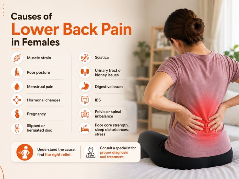 Reasons for Lower Back Pain in Females: 12 Common Causes