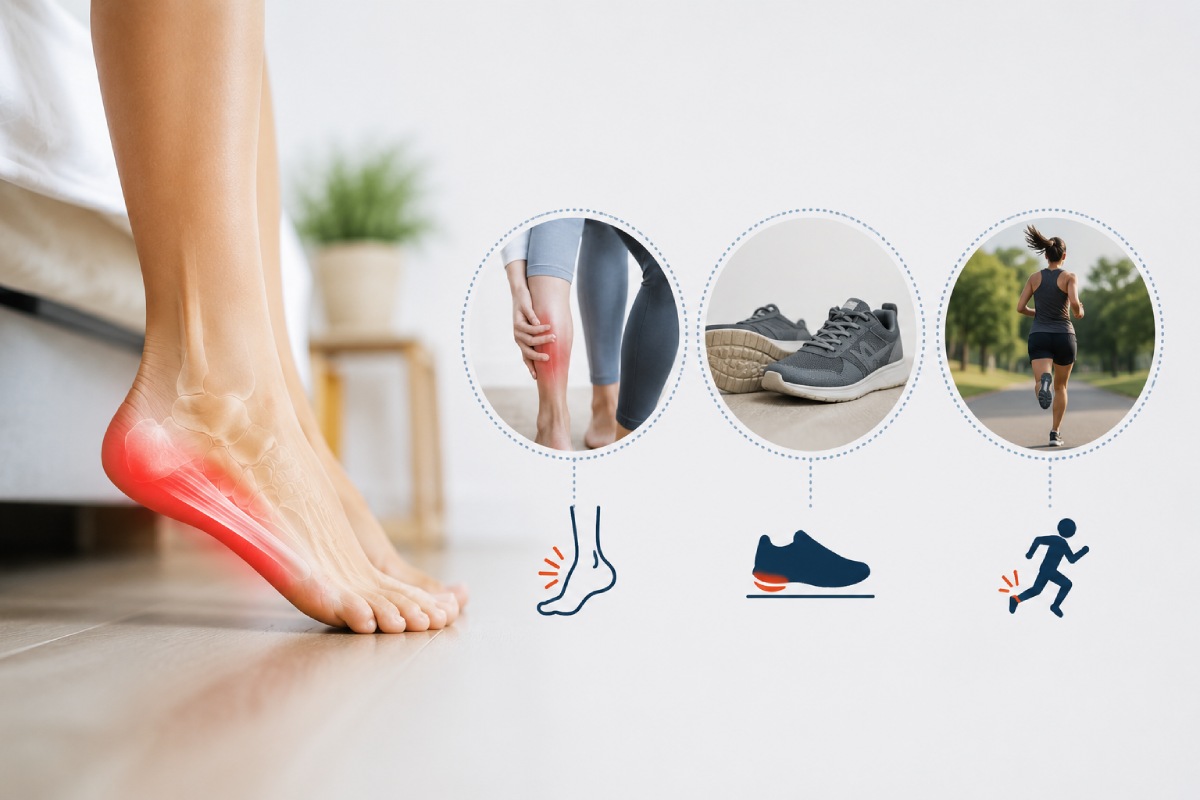 what causes heel pain in the morning